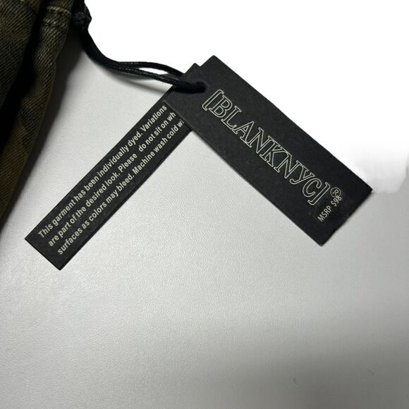 NWT Blank NYC Camouflage Camo Print Cropped Skinny Jeans The Reade Crop size 27 - Picture 6 of 11